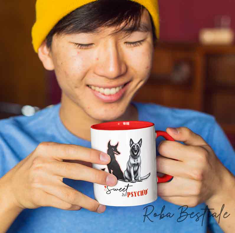 SPRING LOVE Mug - BELGIAN SHEPHERD MALINOIS