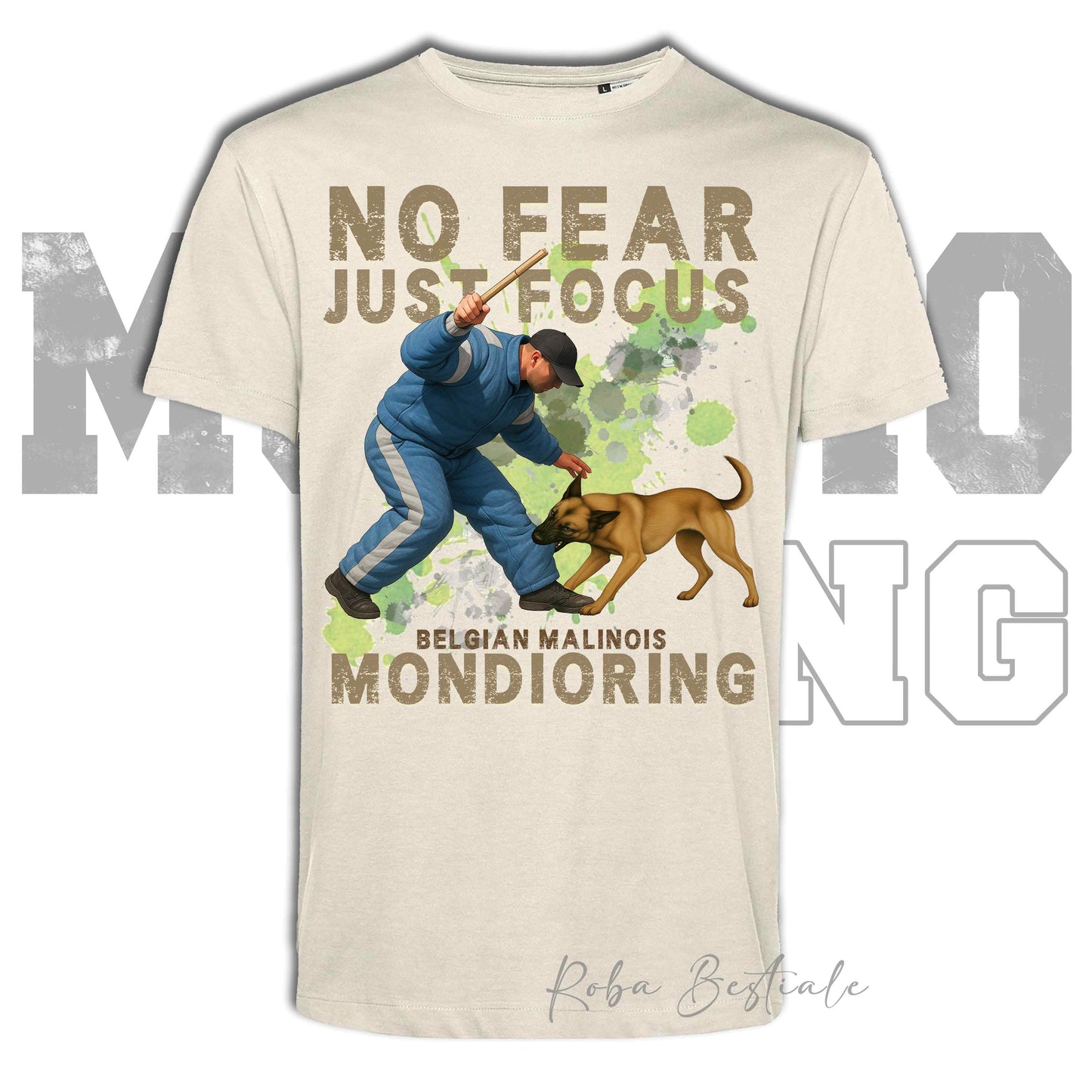 T-Shirt MONDIORING2 - PASTORE BELGA MALINOIS - Uomo o Donna - dalla XS alla 5XL