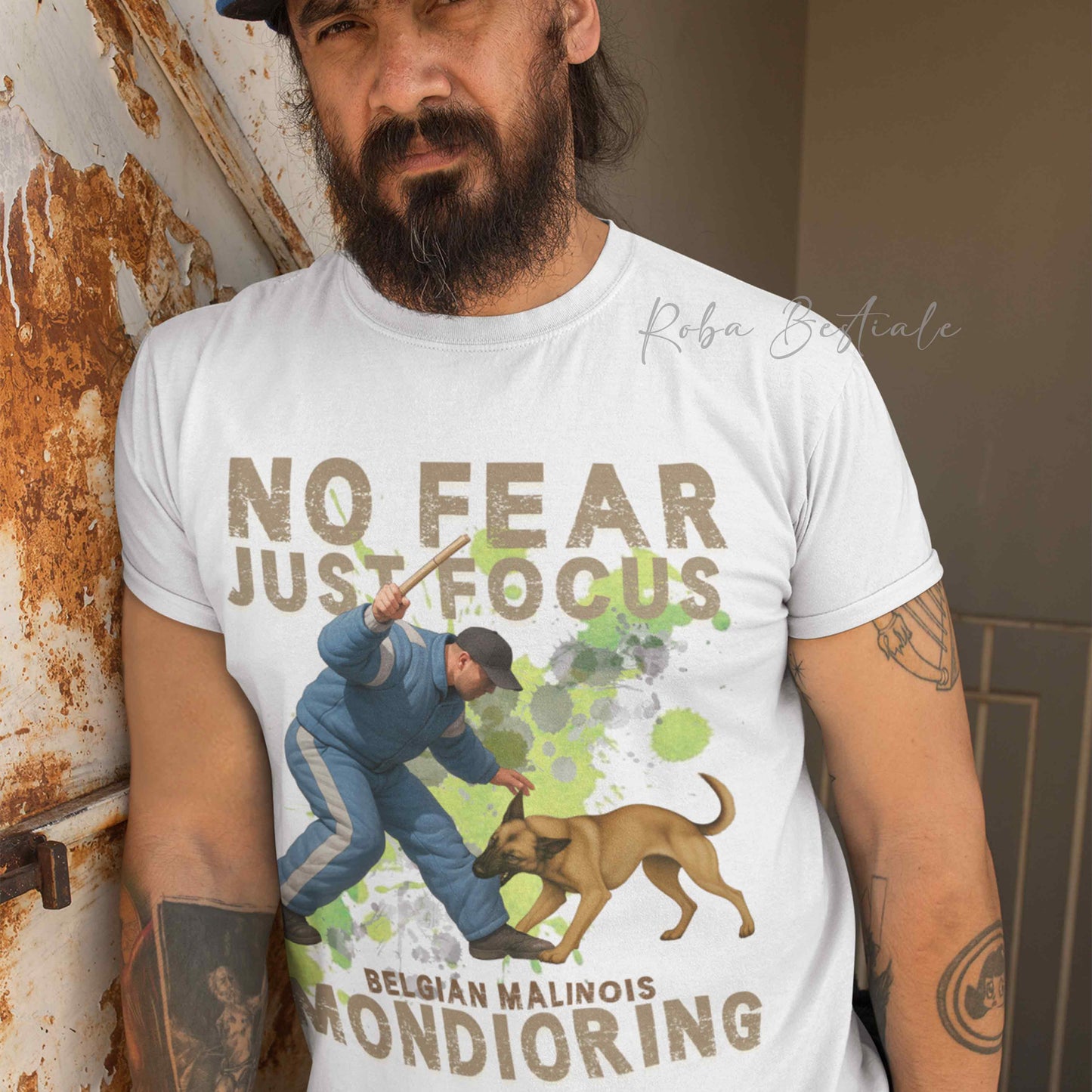 T-Shirt MONDIORING2 - PASTORE BELGA MALINOIS - Uomo o Donna - dalla XS alla 5XL