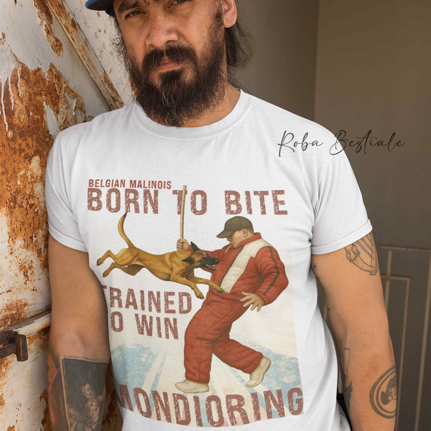 T-Shirt MONDIORING1 - PASTORE BELGA MALINOIS - Uomo o Donna - dalla XS alla 5XL