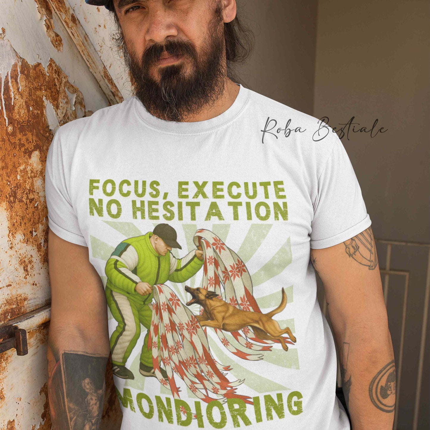 T-Shirt MONDIORING4 - PASTORE BELGA MALINOIS - Uomo o Donna - dalla XS alla 5XL