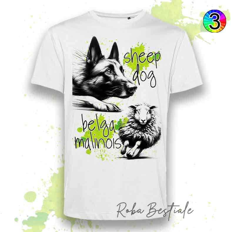 T-Shirt SHEEPDOG FOCUS - PASTORE BELGA MALINOIS