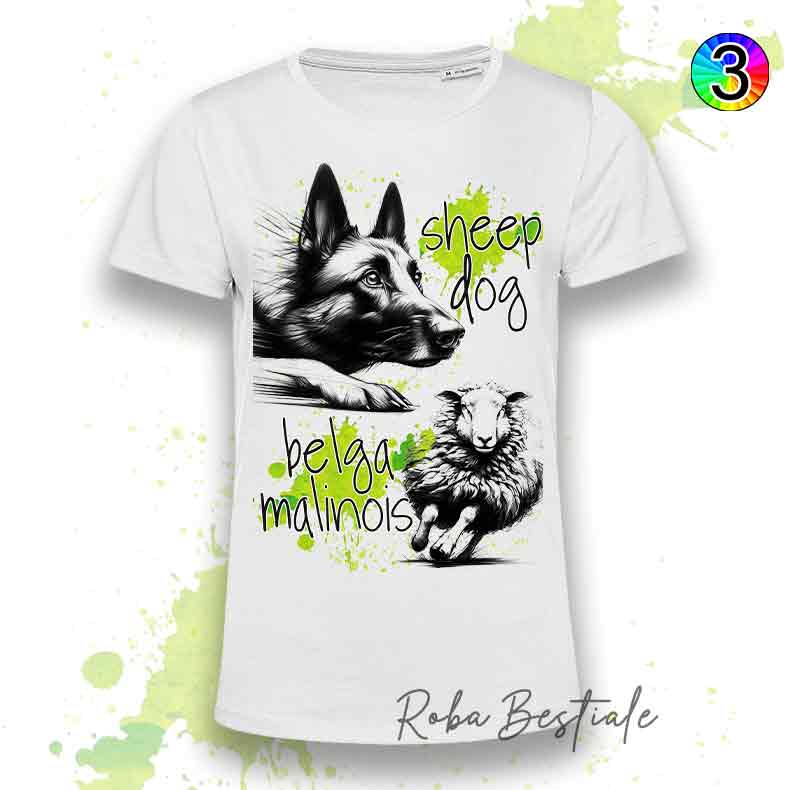 T-Shirt SHEEPDOG FOCUS - PASTORE BELGA MALINOIS