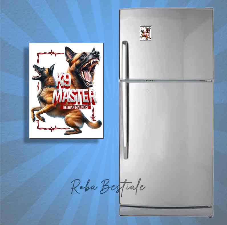 K9 MASTER magnet - BELGIAN SHEPHERD MALINOIS