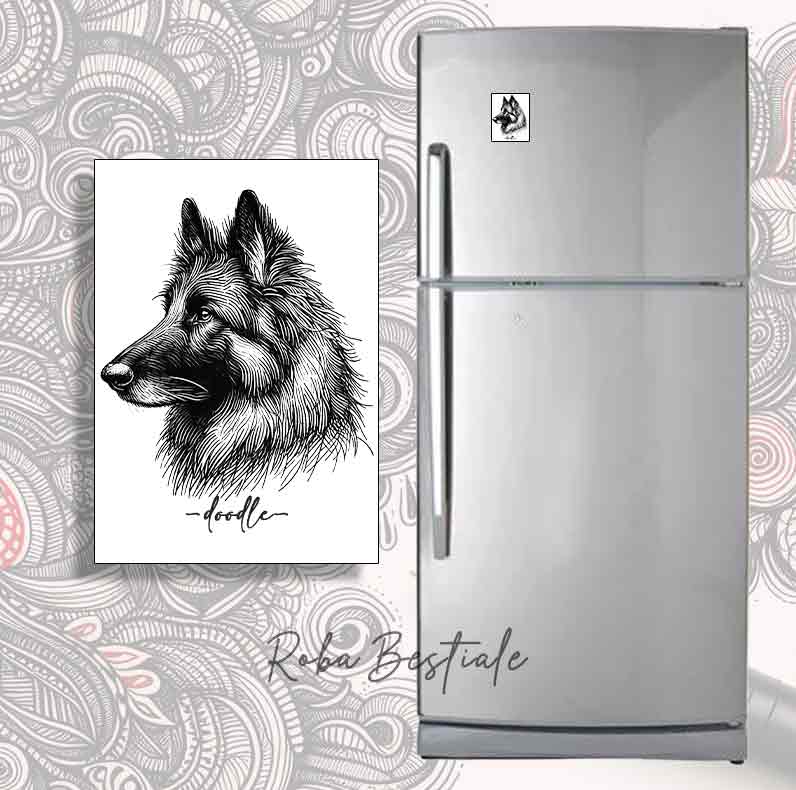 Magnete DOODLE - PASTORE BELGA TERVUEREN