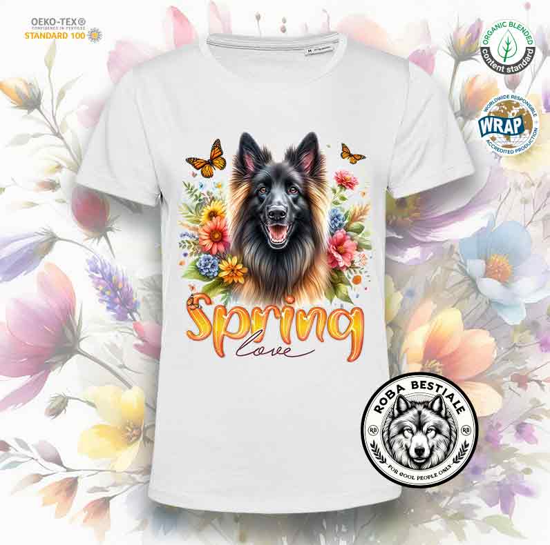 SPRING LOVE T-Shirt - BELGIAN SHEPHERD TERVUEREN