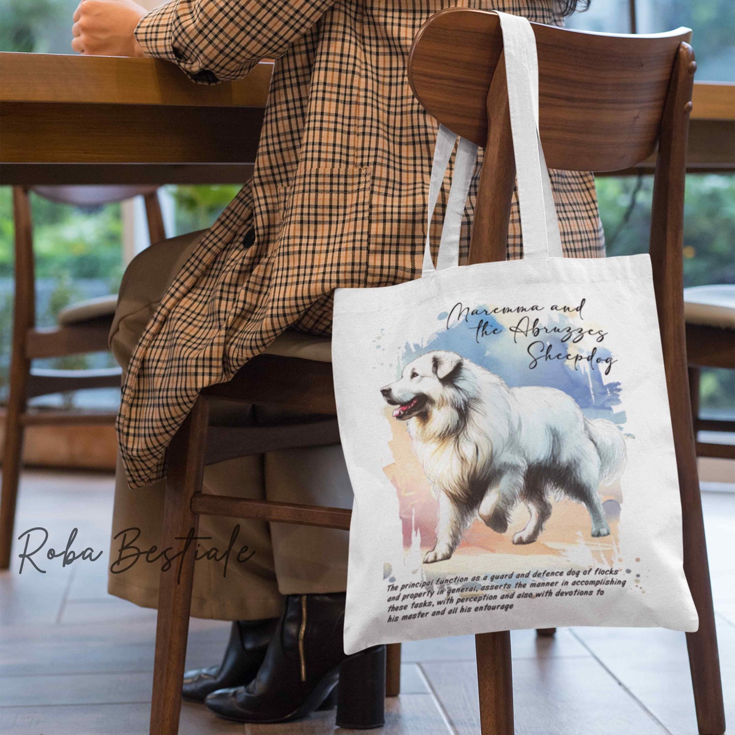 Shopper BEHAVIOR - PASTORE MAREMMANO ABRUZZESE - Standard FCI - Diversi colori disponibili, 100% Cotone