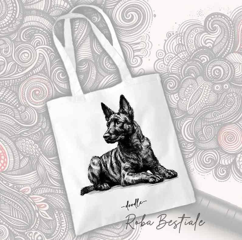Shopper DOODLE - PASTORE OLANDESE a Pelo Corto