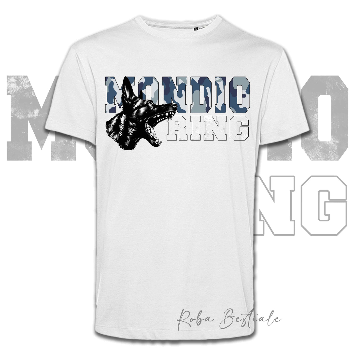 T-Shirt MONDIORING3 - PASTORE OLANDESE a Pelo Corto - Stampa in colore a scelta, Uomo o Donna - dalla XS alla 5XL