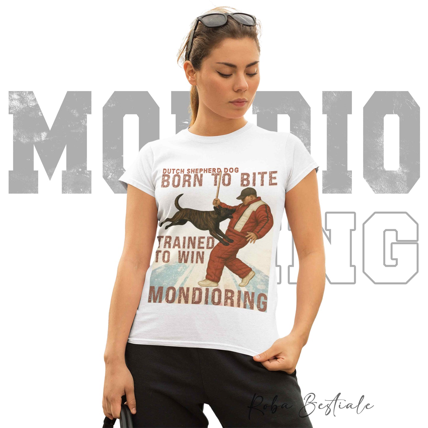 T-Shirt MONDIORING1 - PASTORE OLANDESE a Pelo Corto - Uomo o Donna - dalla XS alla 5XL