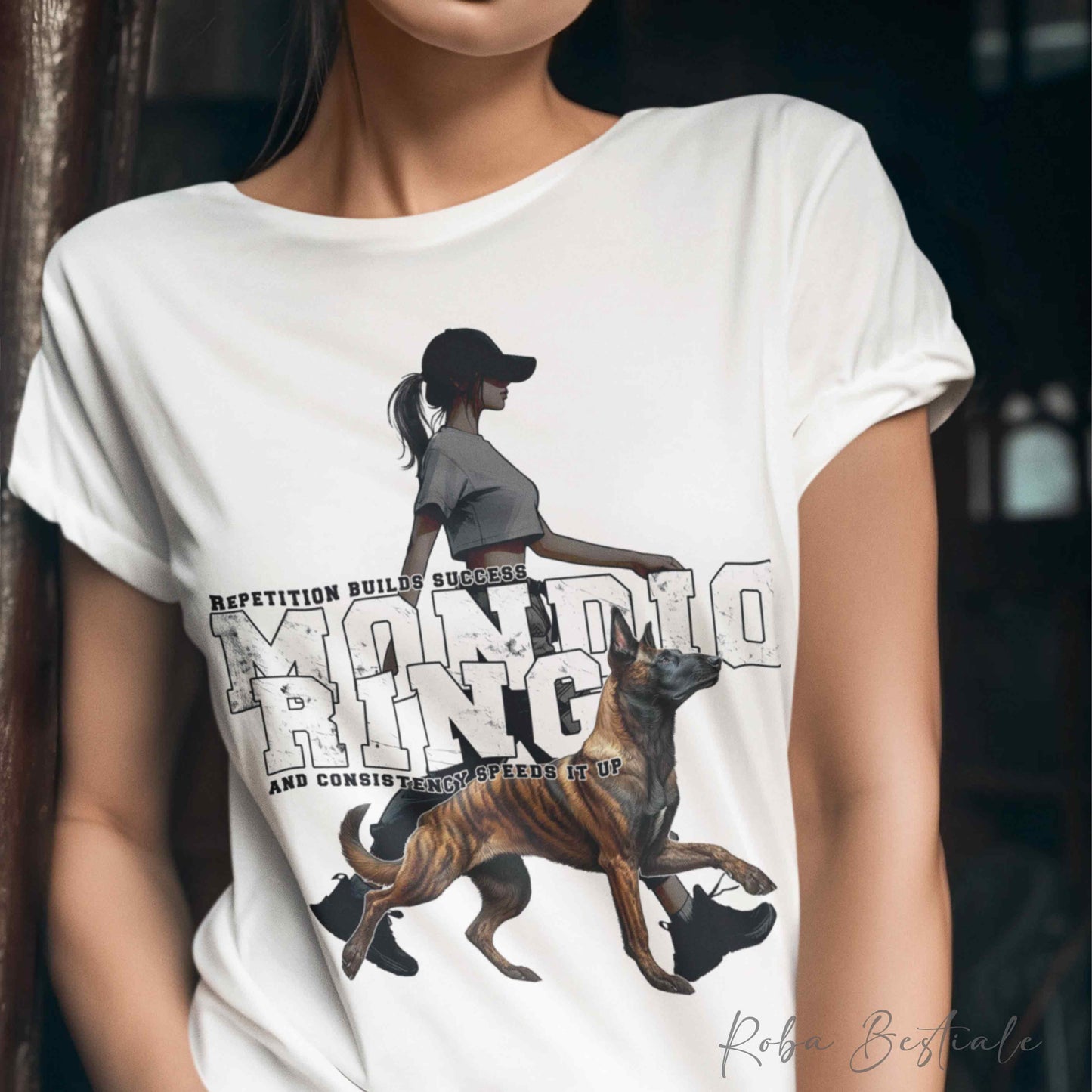 T-Shirt MONDIORING5 - PASTORE OLANDESE a Pelo Corto + DONNA - Bianca, Uomo o Donna - dalla XS alla 5XL
