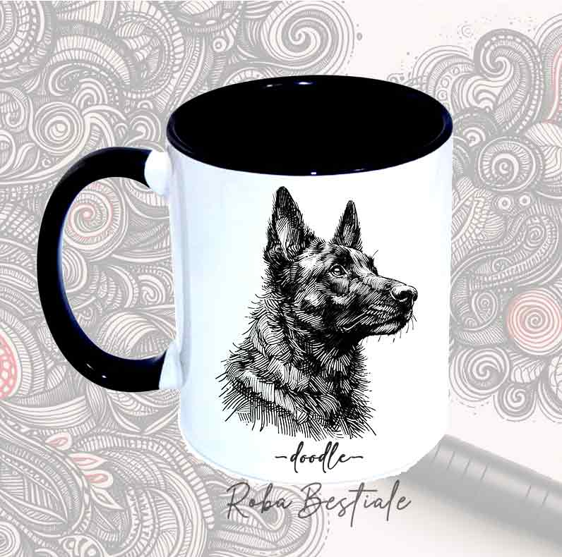 DOODLE Mug - DUTCH SHEPHERD SHORT HAIR