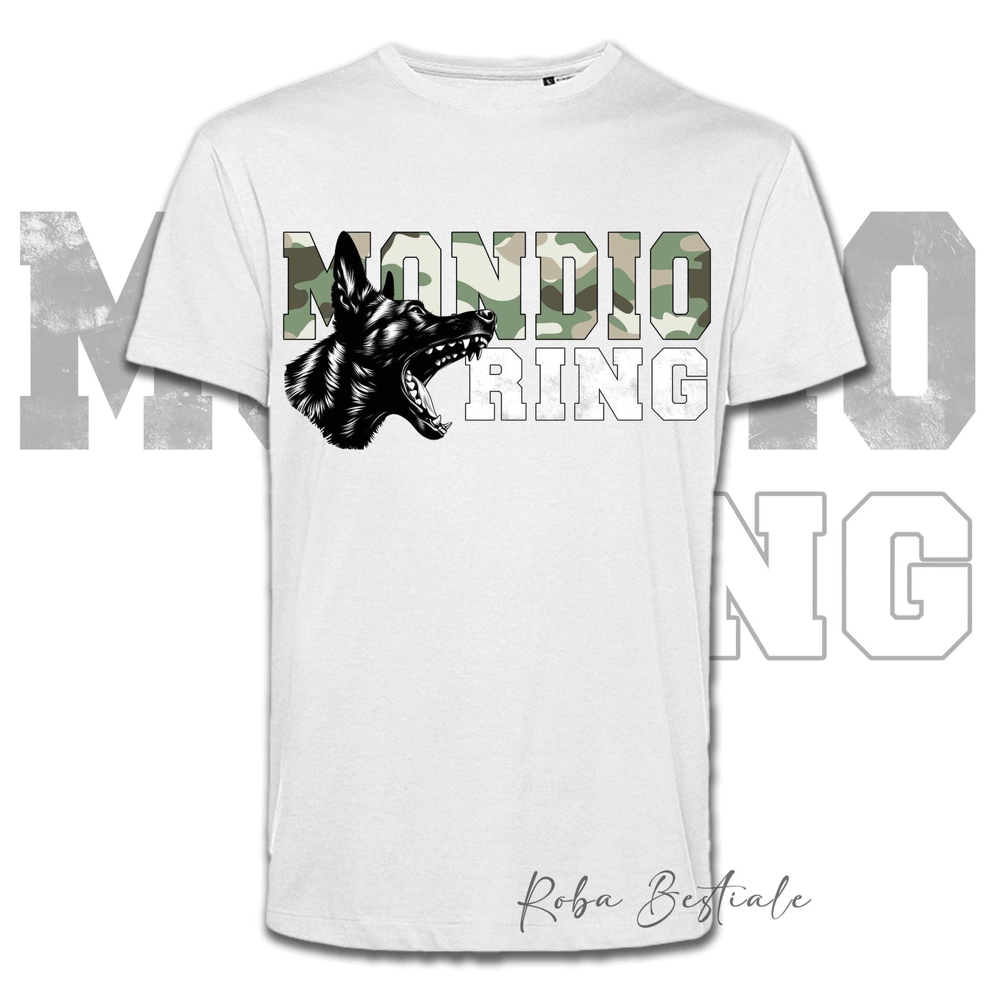 T-Shirt MONDIORING3 - PASTORE OLANDESE a Pelo Corto - Stampa in colore a scelta, Uomo o Donna - dalla XS alla 5XL
