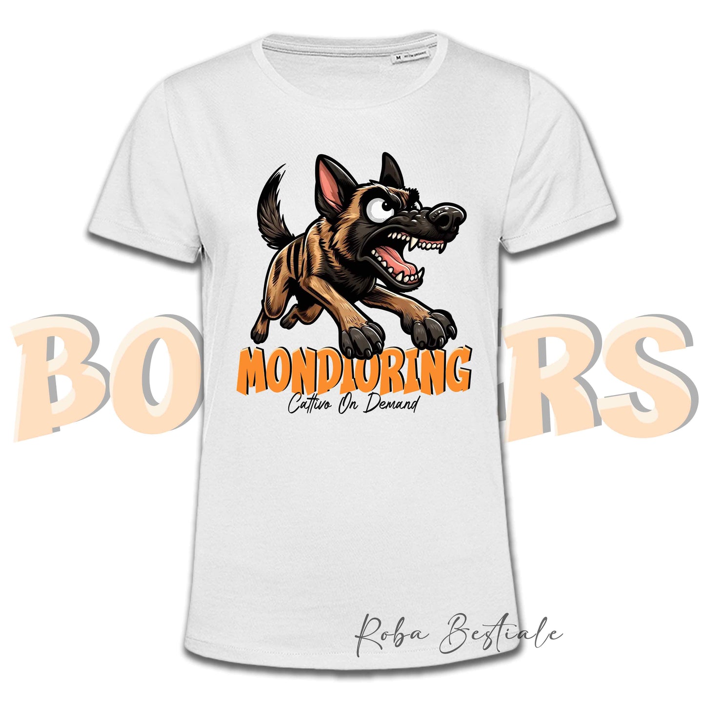 T-Shirt BONKERS - MONDIORING - PASTORE OLANDESE a Pelo Corto - Uomo o Donna - dalla XS alla 5XL