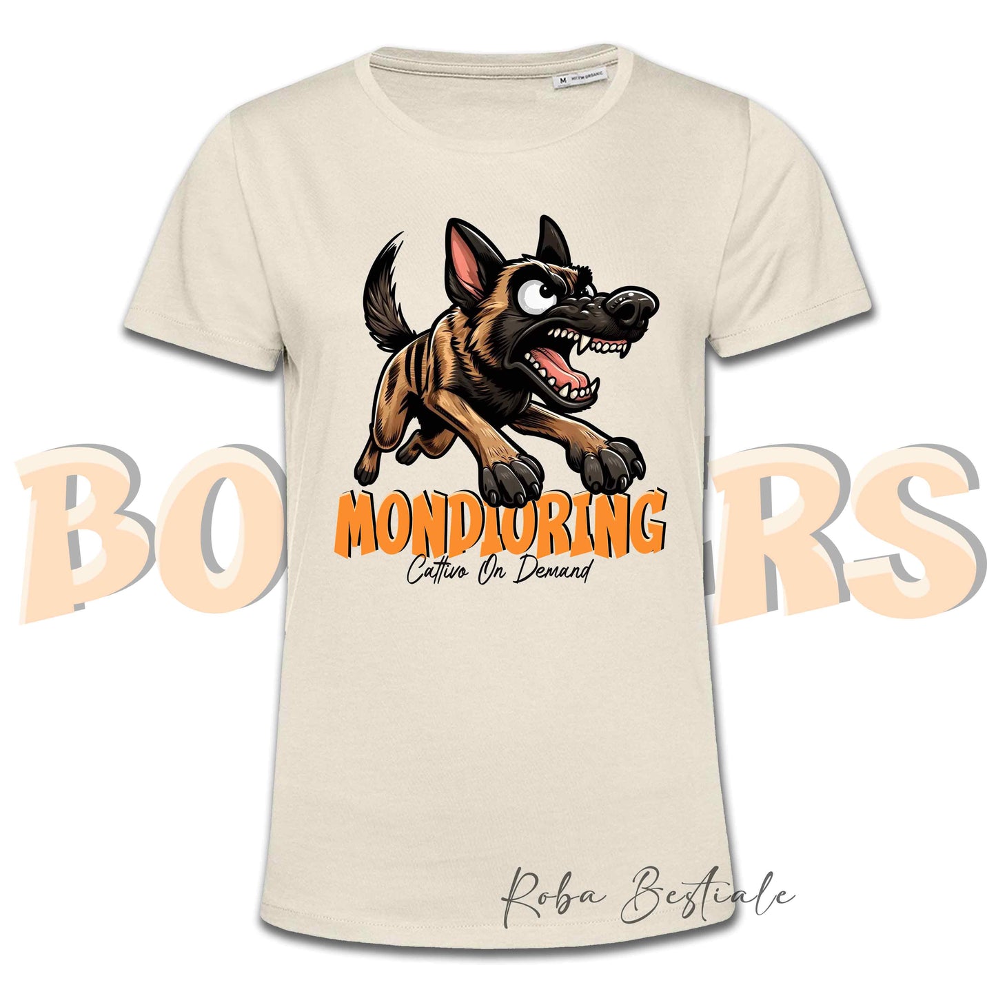 T-Shirt BONKERS - MONDIORING - PASTORE OLANDESE a Pelo Corto - Uomo o Donna - dalla XS alla 5XL