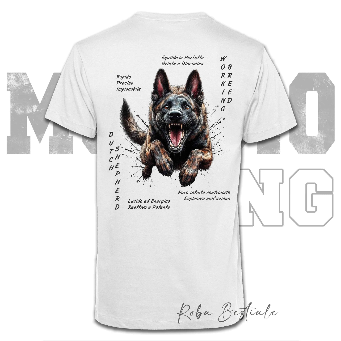 T-Shirt MONDIORING6 - PASTORE OLANDESE a Pelo Corto - Uomo o Donna - dalla XS alla 5XL