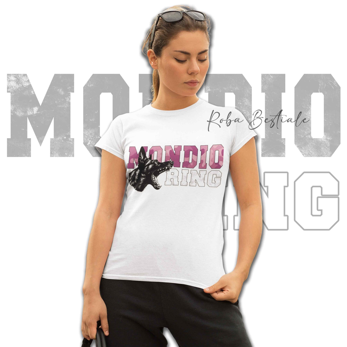 T-Shirt MONDIORING3 - PASTORE OLANDESE a Pelo Corto - Stampa in colore a scelta, Uomo o Donna - dalla XS alla 5XL