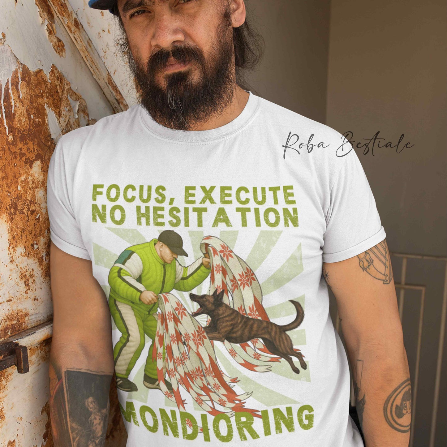 T-Shirt MONDIORING4 - PASTORE OLANDESE a Pelo Corto - Uomo o Donna - dalla XS alla 5XL