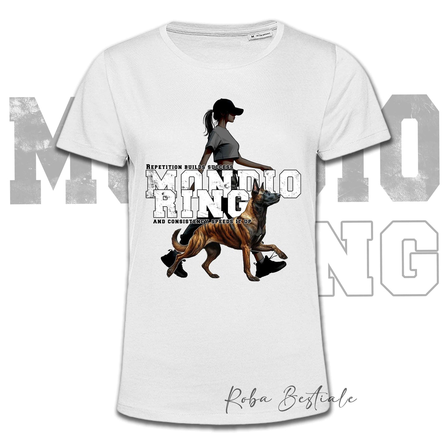 T-Shirt MONDIORING5 - PASTORE OLANDESE a Pelo Corto + DONNA - Bianca, Uomo o Donna - dalla XS alla 5XL