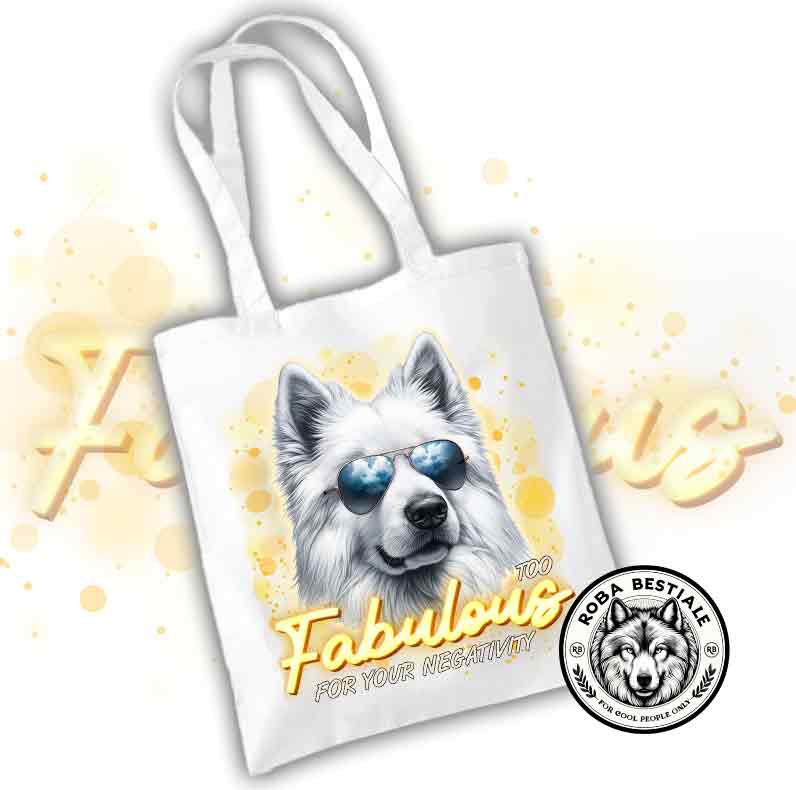Shopper TOO FABULOUS - PASTORE SVIZZERO BIANCO