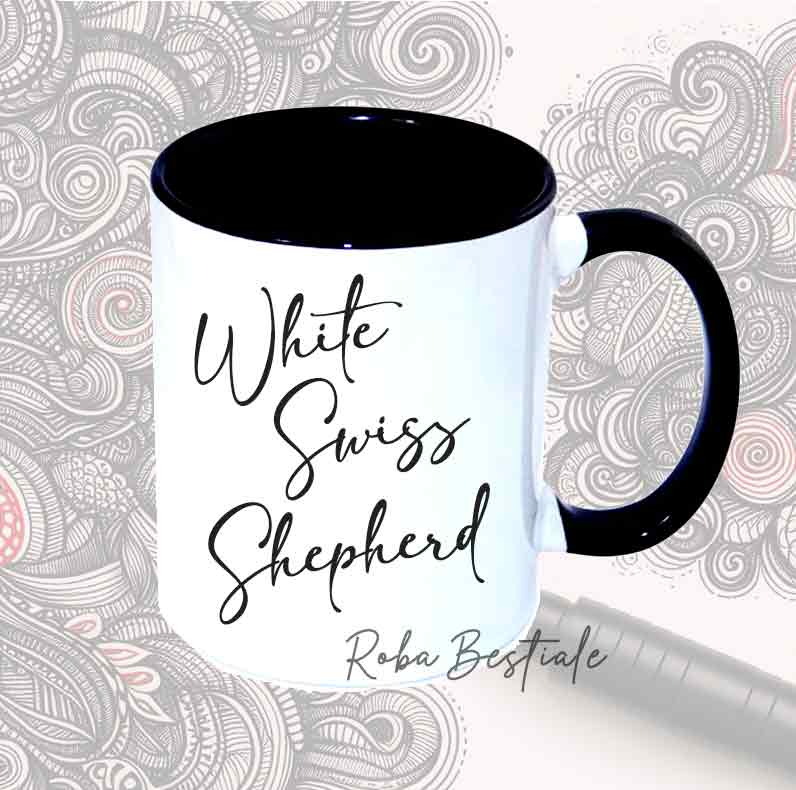 Tazza DOODLE - PASTORE SVIZZERO BIANCO