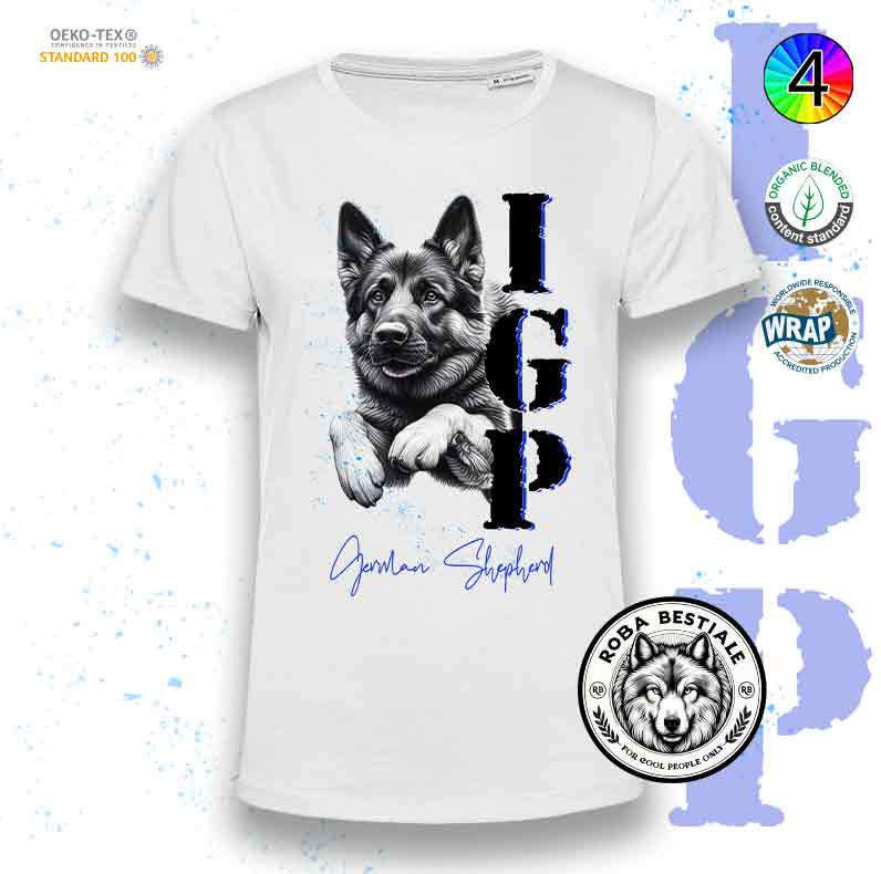 T-Shirt IGP 3 - PASTORE TEDESCO DA LAVORO "GRIGIONE"
