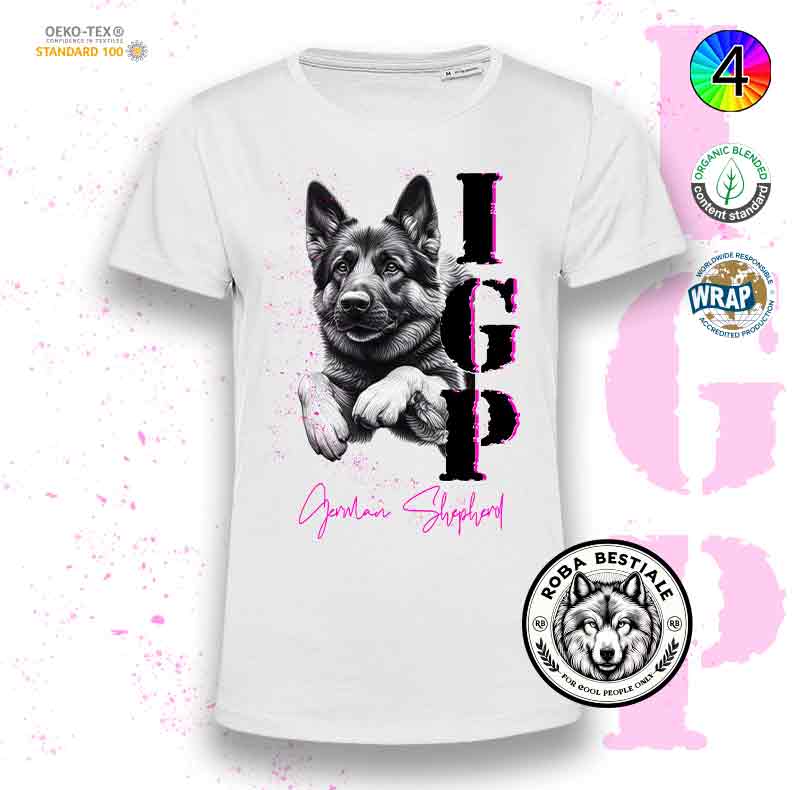 T-Shirt IGP 3 - PASTORE TEDESCO DA LAVORO "GRIGIONE"