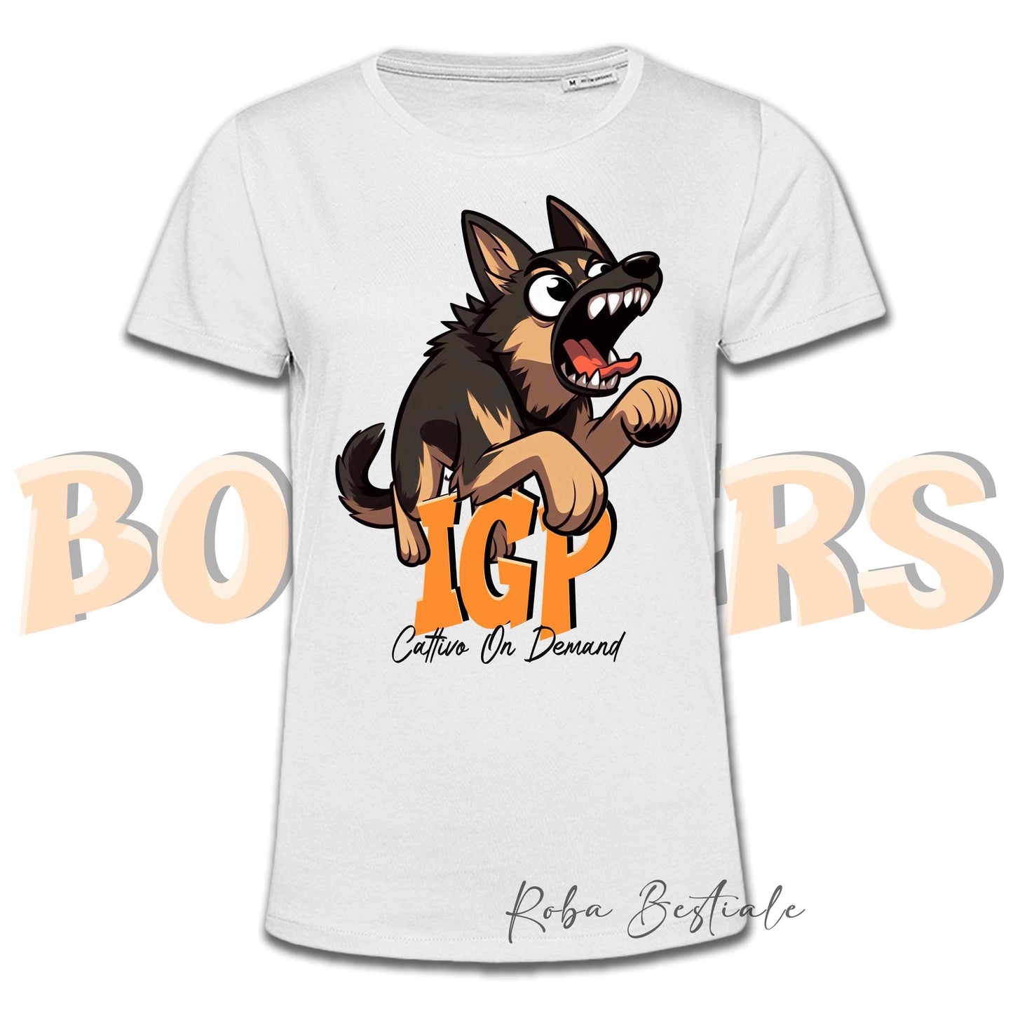 BONKERS T-Shirt - IGP - Working GERMAN SHEPHERD "Grigione" - Men or Women - XS to 5XL