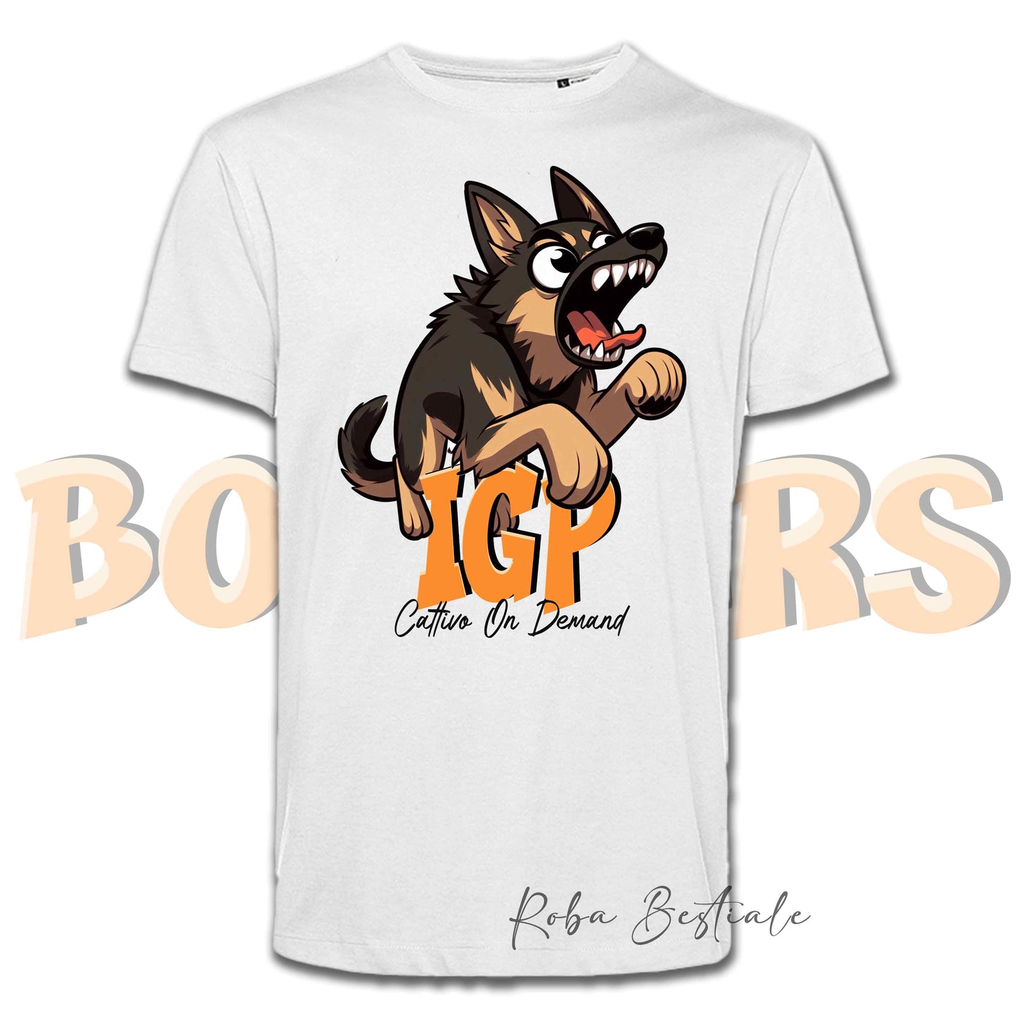 BONKERS T-Shirt - IGP - Working GERMAN SHEPHERD "Grigione" - Men or Women - XS to 5XL