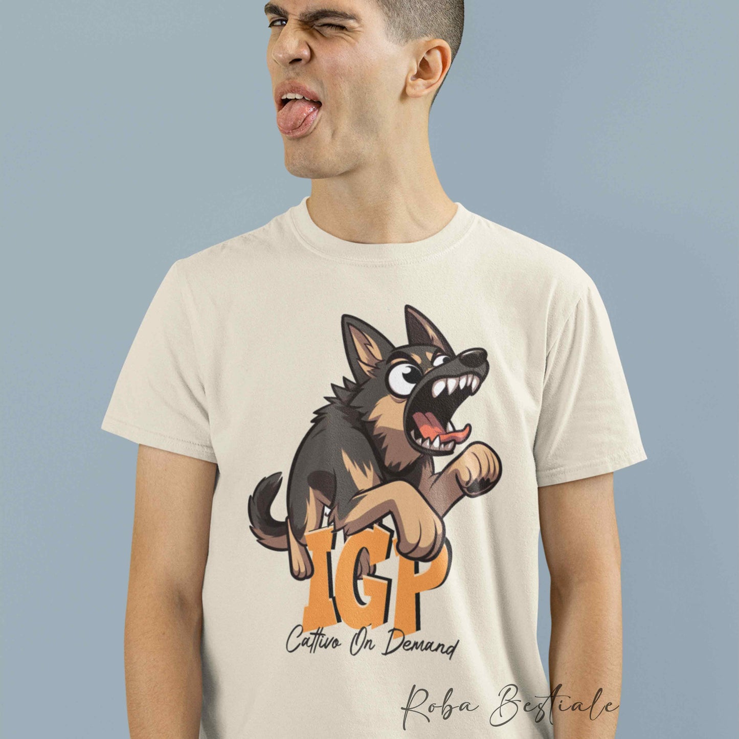 BONKERS T-Shirt - IGP - Working GERMAN SHEPHERD "Grigione" - Men or Women - XS to 5XL