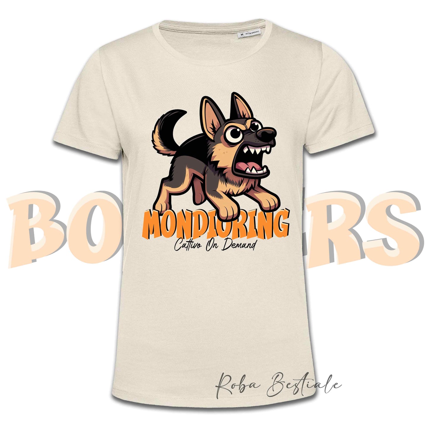 T-Shirt BONKERS - MONDIORING - PASTORE TEDESCO da Lavoro "Grigione" - Uomo o Donna - dalla XS alla 5XL