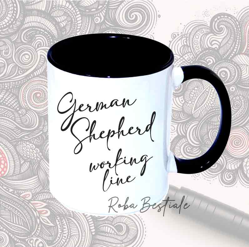 Tazza DOODLE - PASTORE TEDESCO DA LAVORO "GRIGIONE"