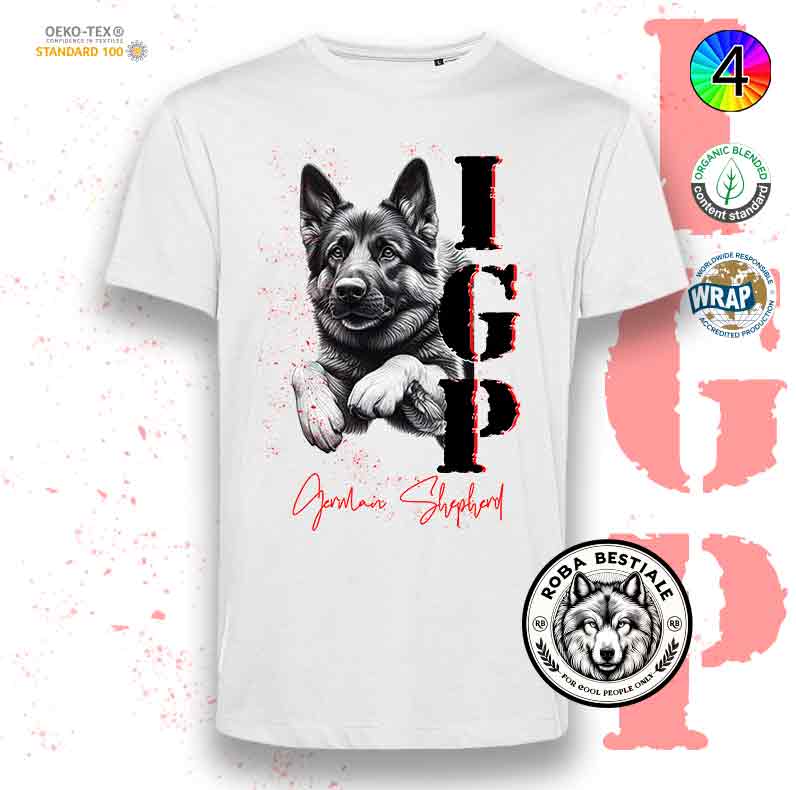 T-Shirt IGP 3 - PASTORE TEDESCO DA LAVORO "GRIGIONE"