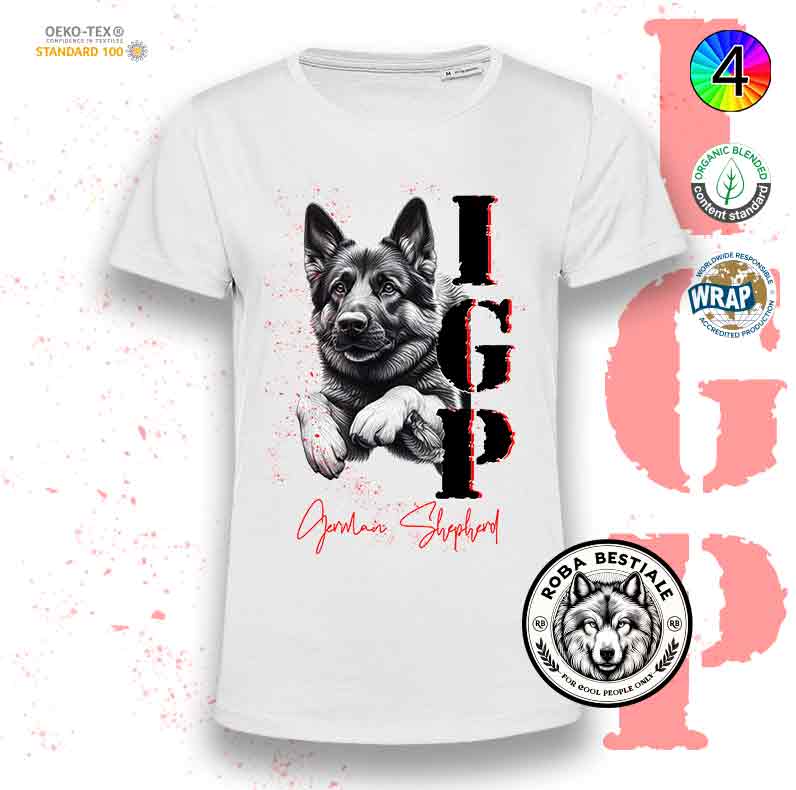 T-Shirt IGP 3 - PASTORE TEDESCO DA LAVORO "GRIGIONE"
