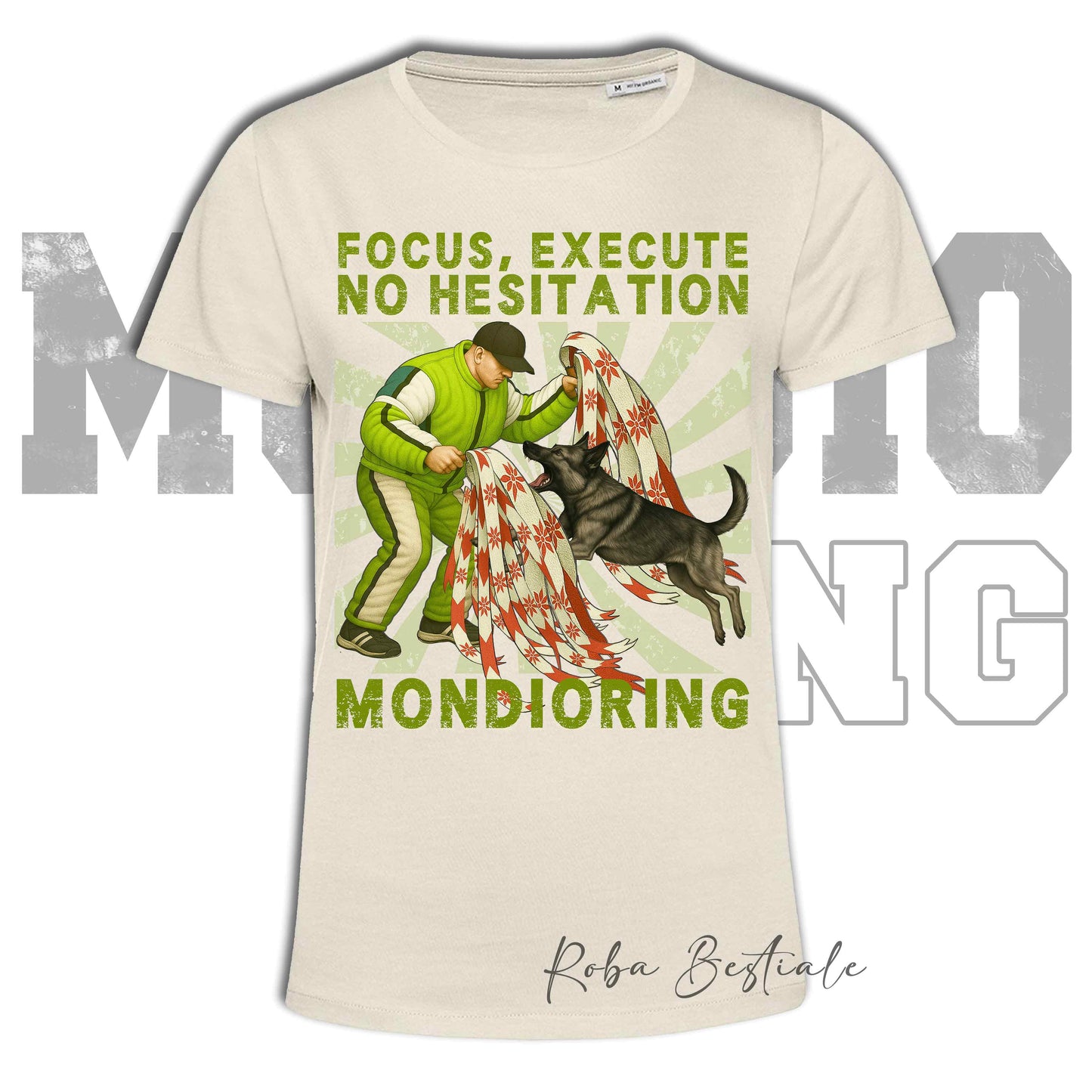 T-Shirt MONDIORING4 - PASTORE TEDESCO da Lavoro "Grigione" - Uomo o Donna - dalla XS alla 5XL