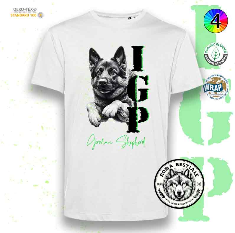 T-Shirt IGP 3 - PASTORE TEDESCO DA LAVORO "GRIGIONE"