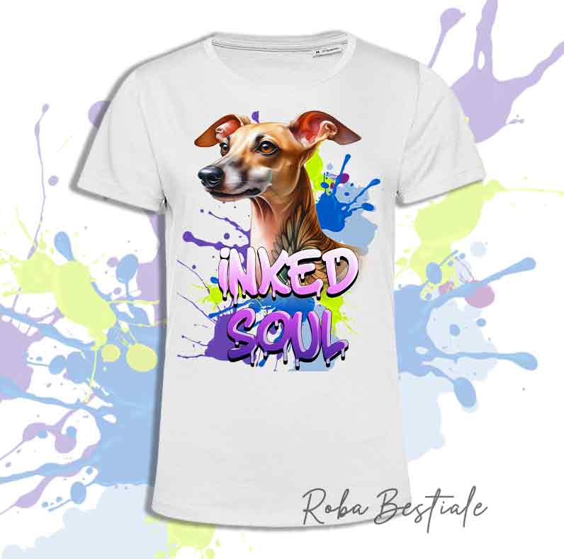 T-Shirt INKED SOUL - PICCOLO LEVRIERO ITALIANO Isabella