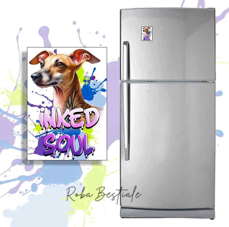 Magnete INKED SOUL - PICCOLO LEVRIERO ITALIANO Isabella