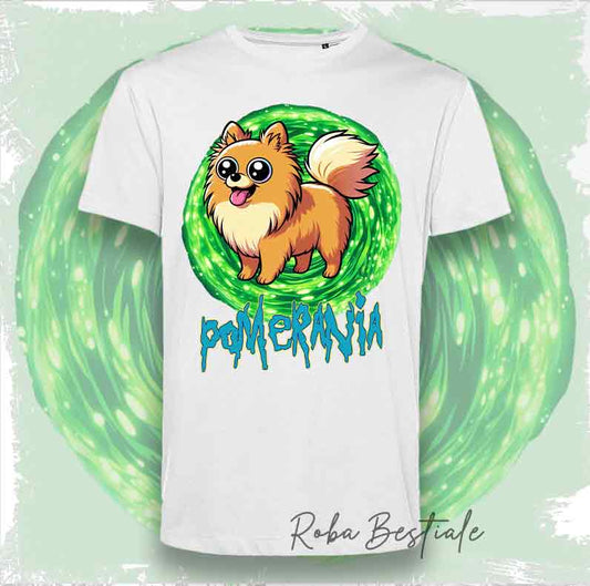 T-Shirt RICK & MORTY - POMERANIA - SPITZ NANO Arancio