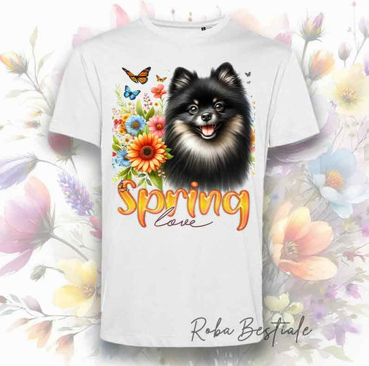 T-Shirt SPRING - POMERANIA - SPITZ NANO Black & Tan