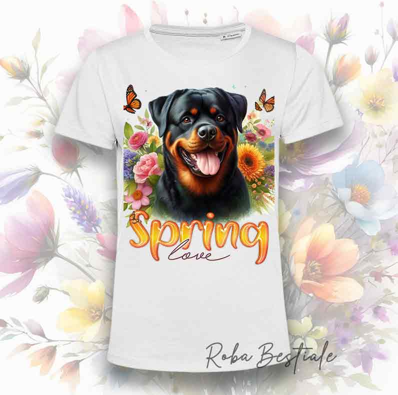T-Shirt SPRING LOVE - ROTTWEILER