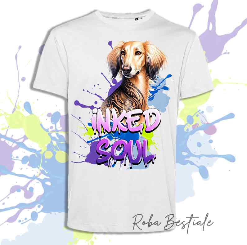 T-Shirt INKED SOUL - SALUKI Fawn