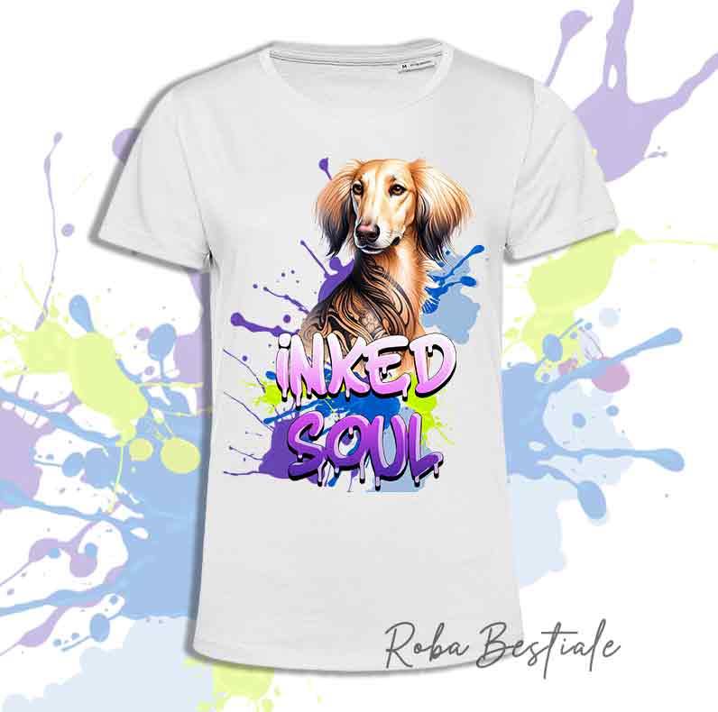 T-Shirt INKED SOUL - SALUKI Fawn