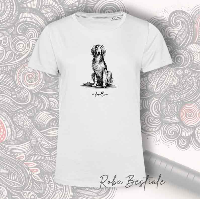 T-Shirt DOODLE - SALUKI