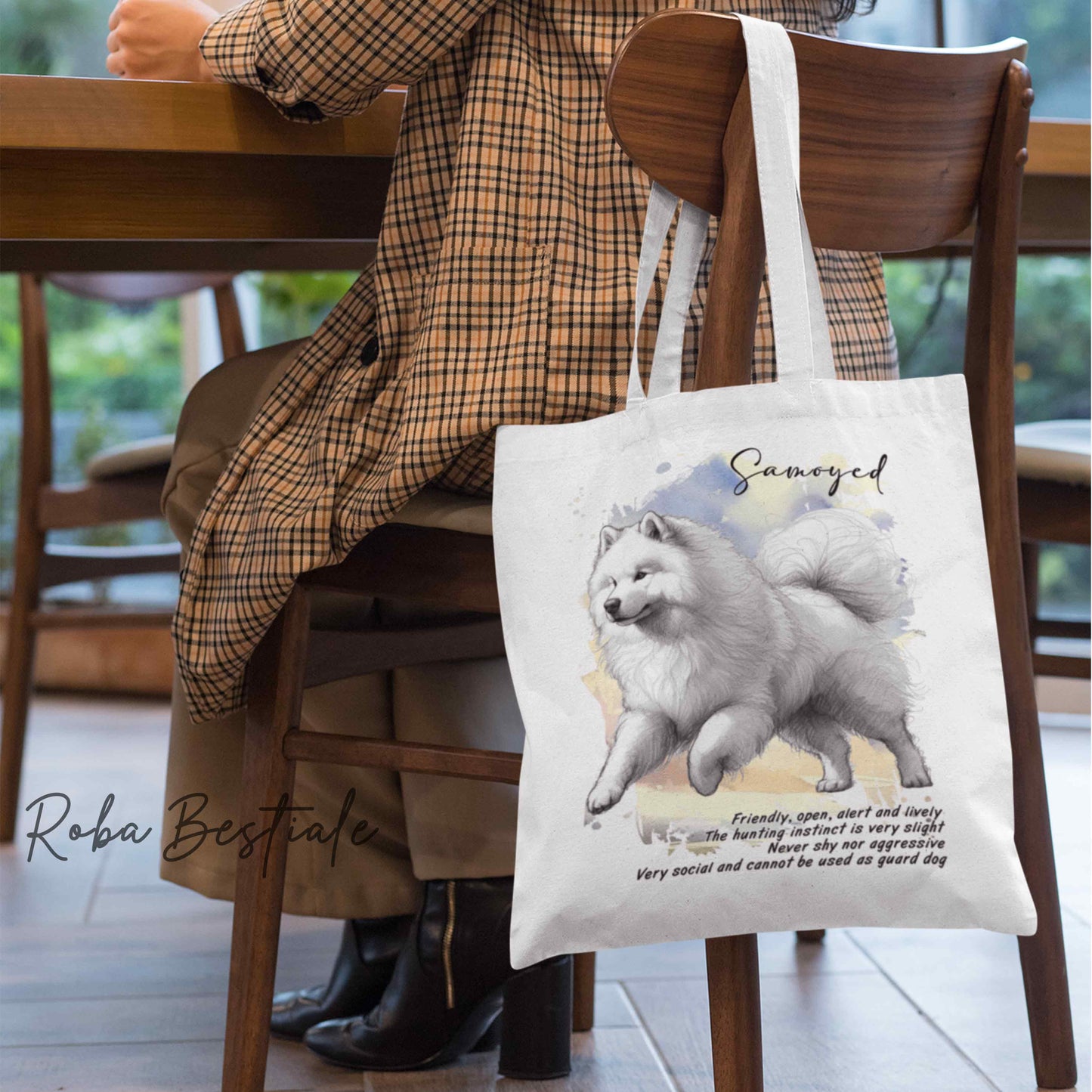 Shopper BEHAVIOR - SAMOIEDO - Standard FCI - Diversi colori disponibili, 100% Cotone
