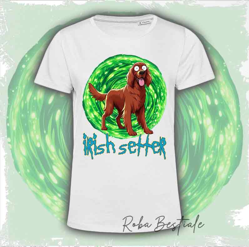 T-Shirt RICK & MORTY - SETTER IRLANDESE