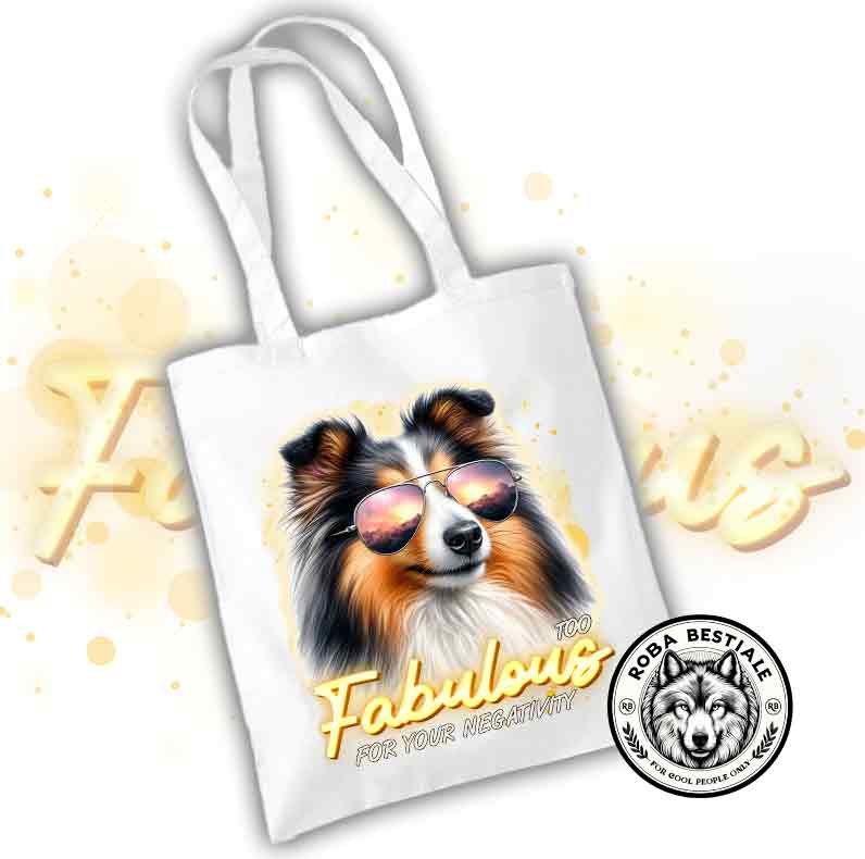 TOO FABULOUS Shopper - SHETLAND SHEEPDOG Black Tricolor