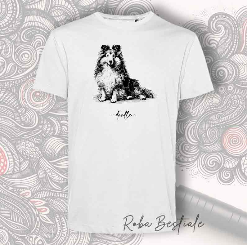 DOODLE T-Shirt - SHETLAND SHEEPDOG