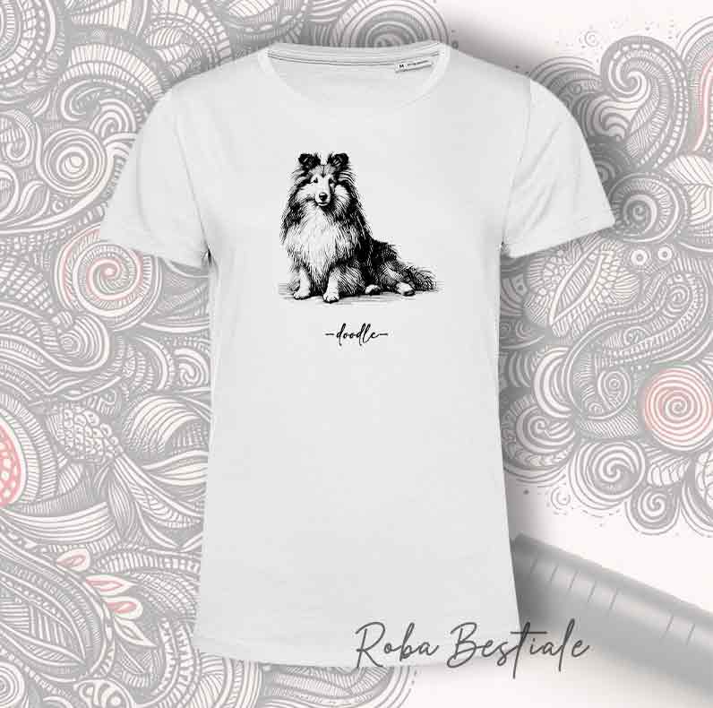 DOODLE T-Shirt - SHETLAND SHEEPDOG