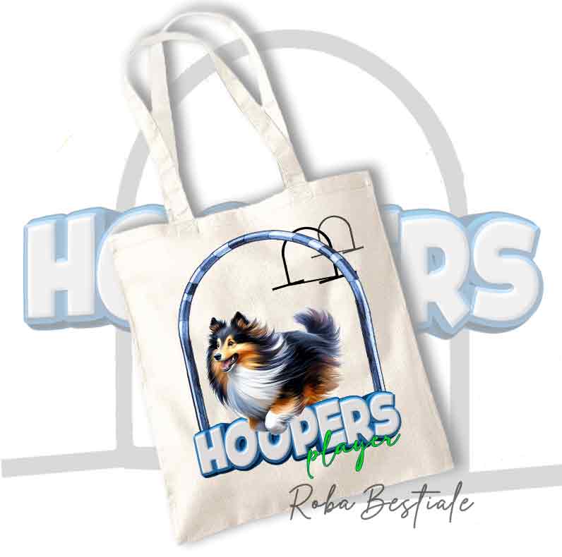 Shopper HOOPERS Player - SHETLAND SHEEPDOG Black Tricolor